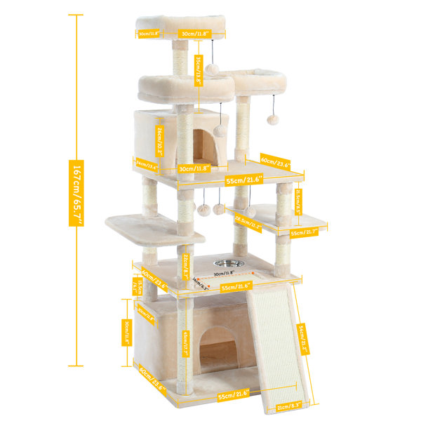 Tucker Murphy Pet™ 65.7" Cat Tree Wayfair.ca